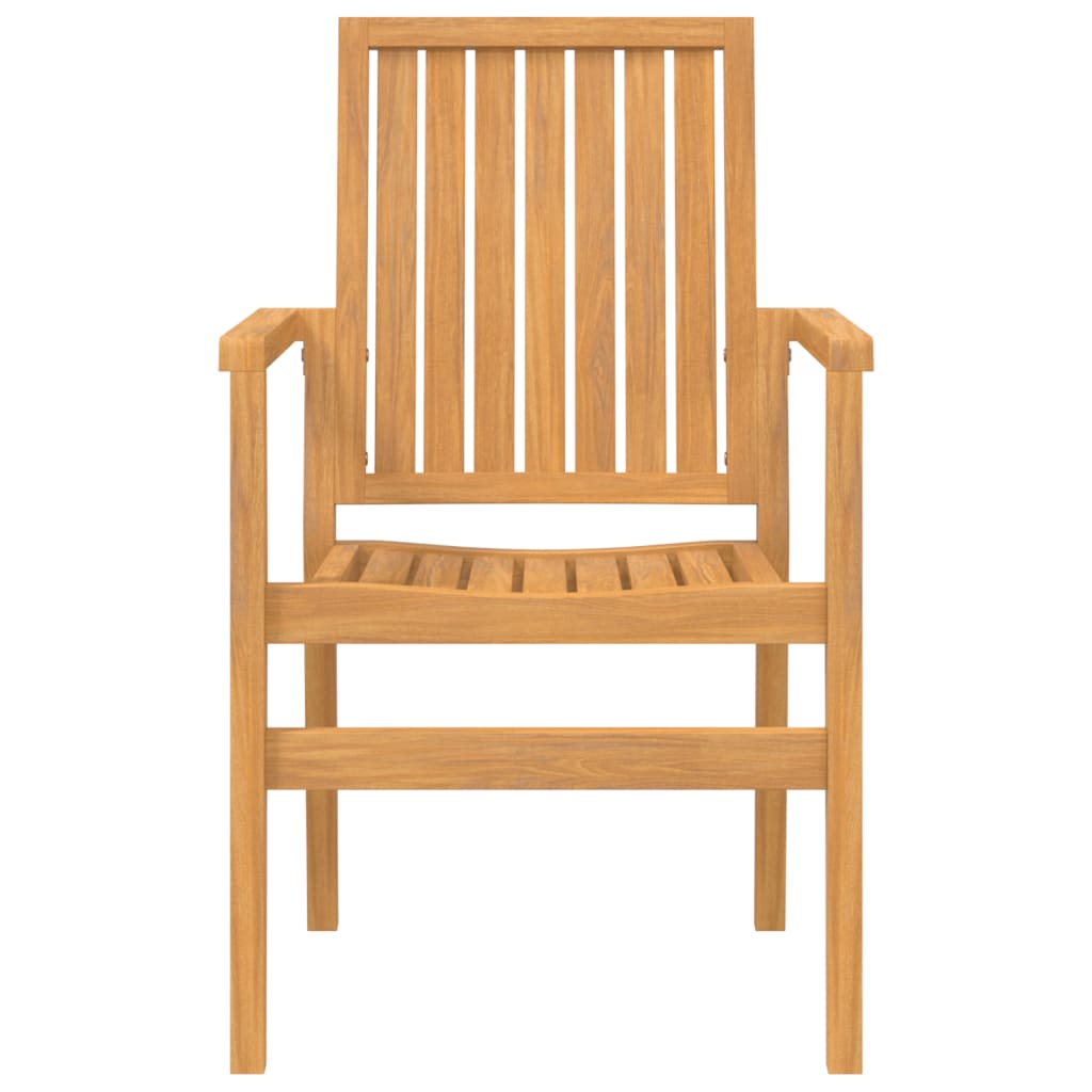 Scaune grădină stivuibile 2 buc. 56,5x57,5x91 cm lemn masiv tec GartenMobel Dekor