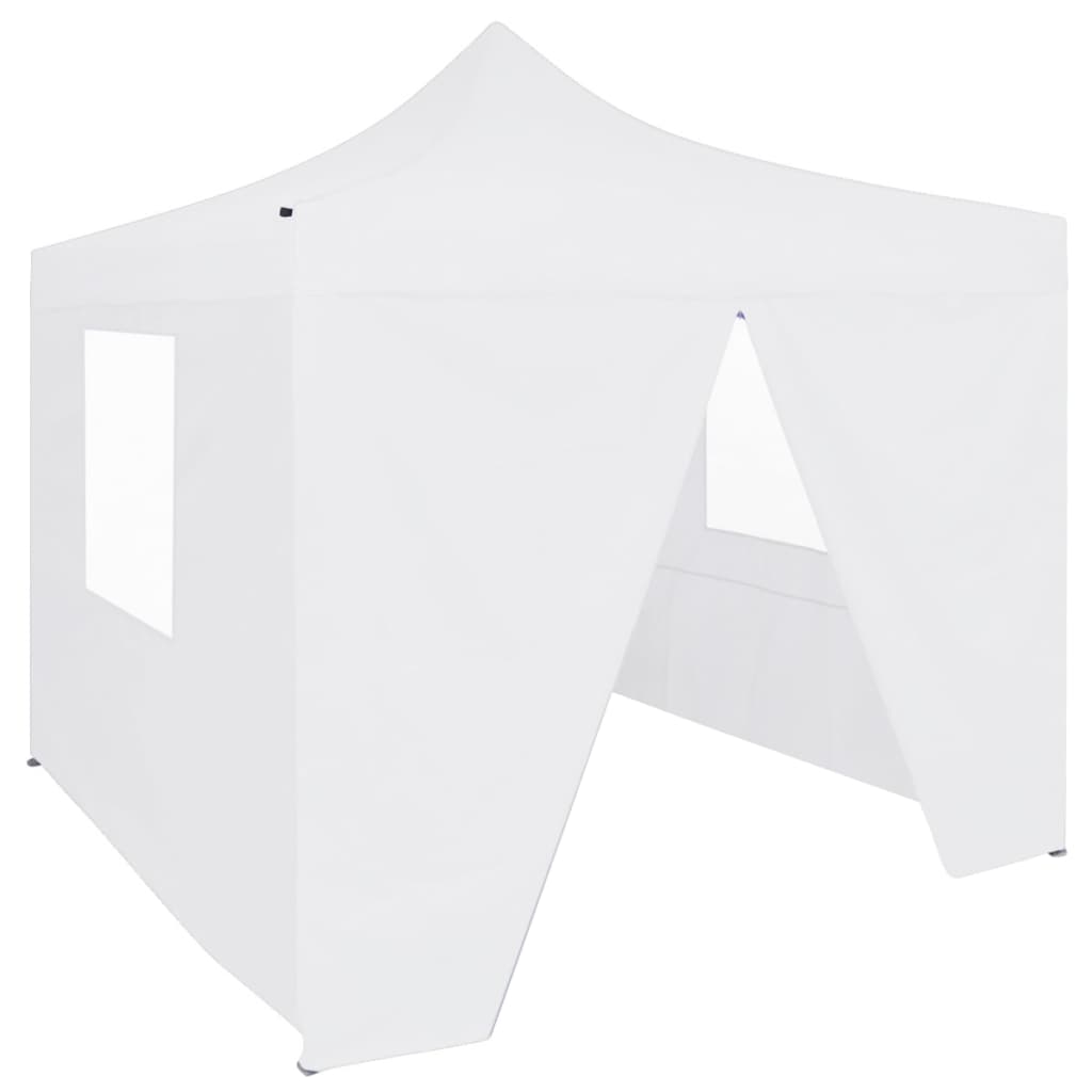 Cort de petrecere pliabil cu 4 pereți, alb, 3 x 3 m, oțel GartenMobel Dekor