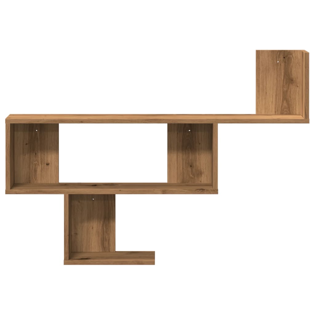 Raft de perete, lemn artizanal, 100x15x70 cm, lemn prelucrat GartenMobel Dekor