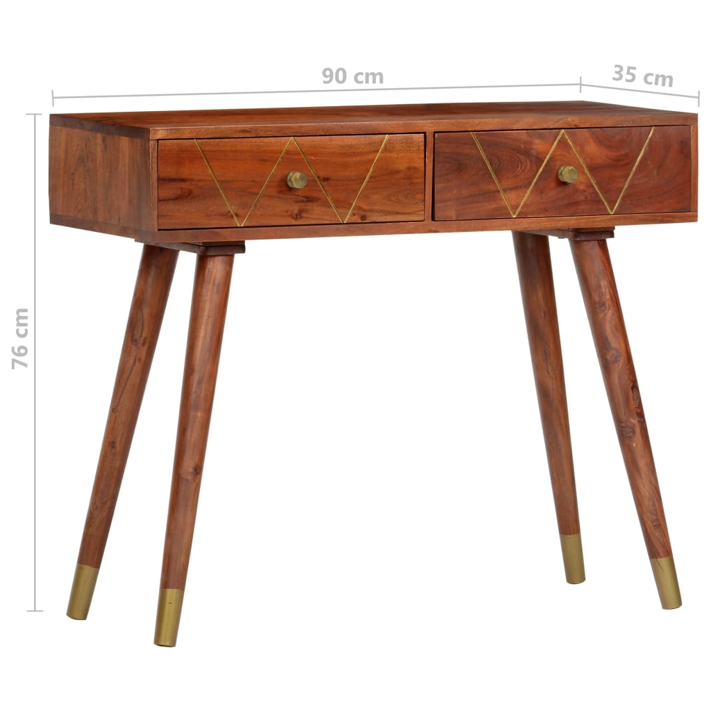 Masă consolă, 90 x 35 x 76 cm, lemn masiv de acacia GartenMobel Dekor
