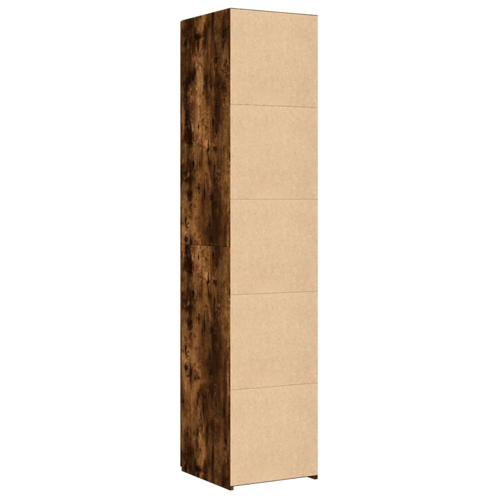 Dulap înalt, stejar fumuriu, 40x42,5x185 cm, lemn prelucrat GartenMobel Dekor