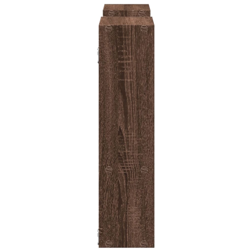 Raft de perete, stejar maro, 99x15x60 cm, lemn prelucrat GartenMobel Dekor