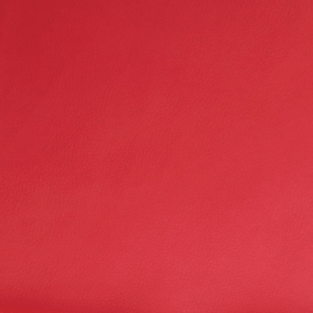 Fotoliu de masaj rabatabil, roșu, piele ecologică GartenMobel Dekor