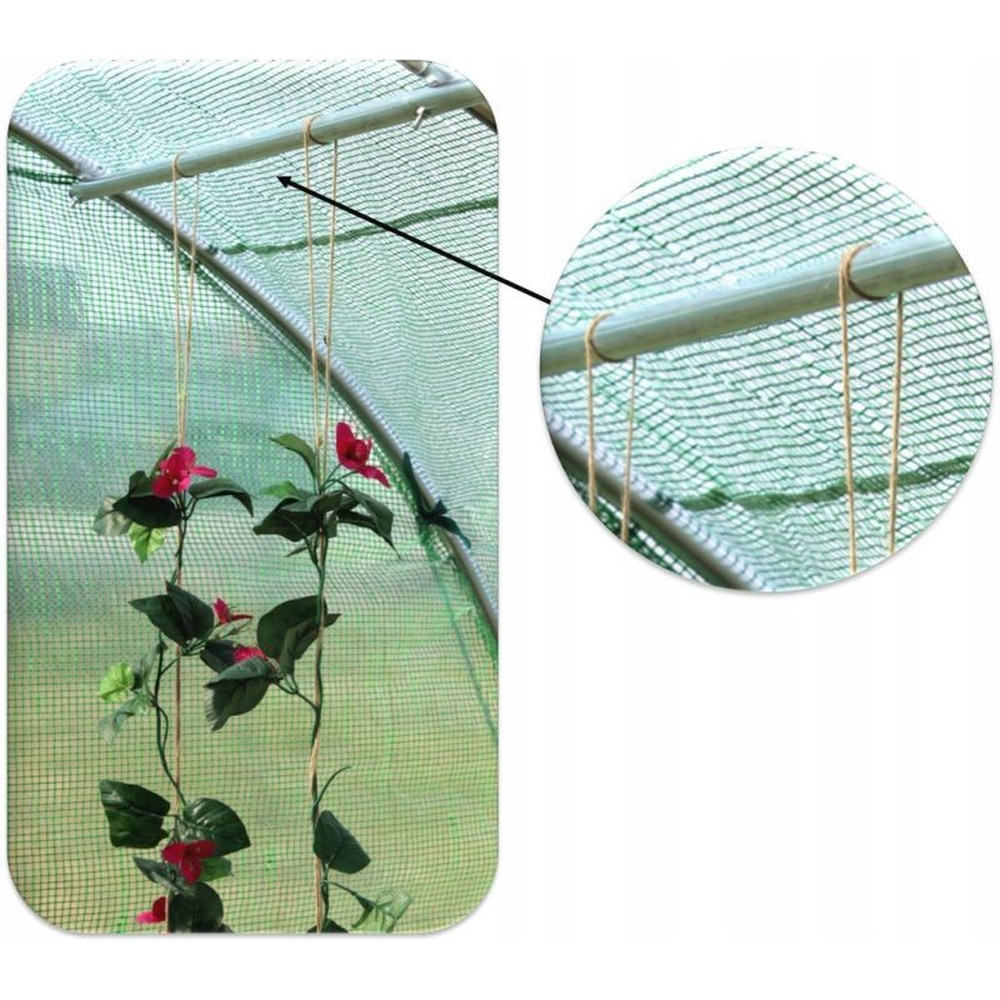 Solar Gradina 10 mp tip Sera pentru Legume, Dimensiuni 4x2.5x2 m, Folie Verde 140g/mp, Filtru UV4