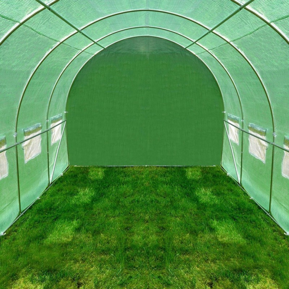 Solar Gradina 10 mp tip Sera pentru Legume, Dimensiuni 4x2.5x2 m, Folie Verde 140g/mp, Filtru UV4