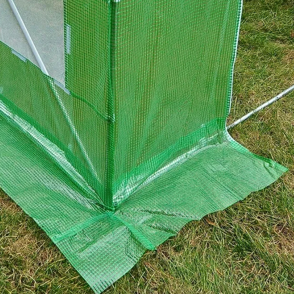 Solar Gradina 10 mp tip Sera pentru Legume, Dimensiuni 4x2.5x2 m, Folie Verde 140g/mp, Filtru UV4