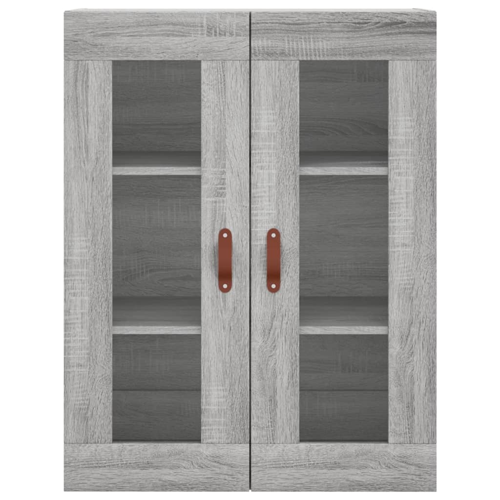 Dulap înalt, gri sonoma, 69,5x34x180 cm, lemn compozit GartenMobel Dekor