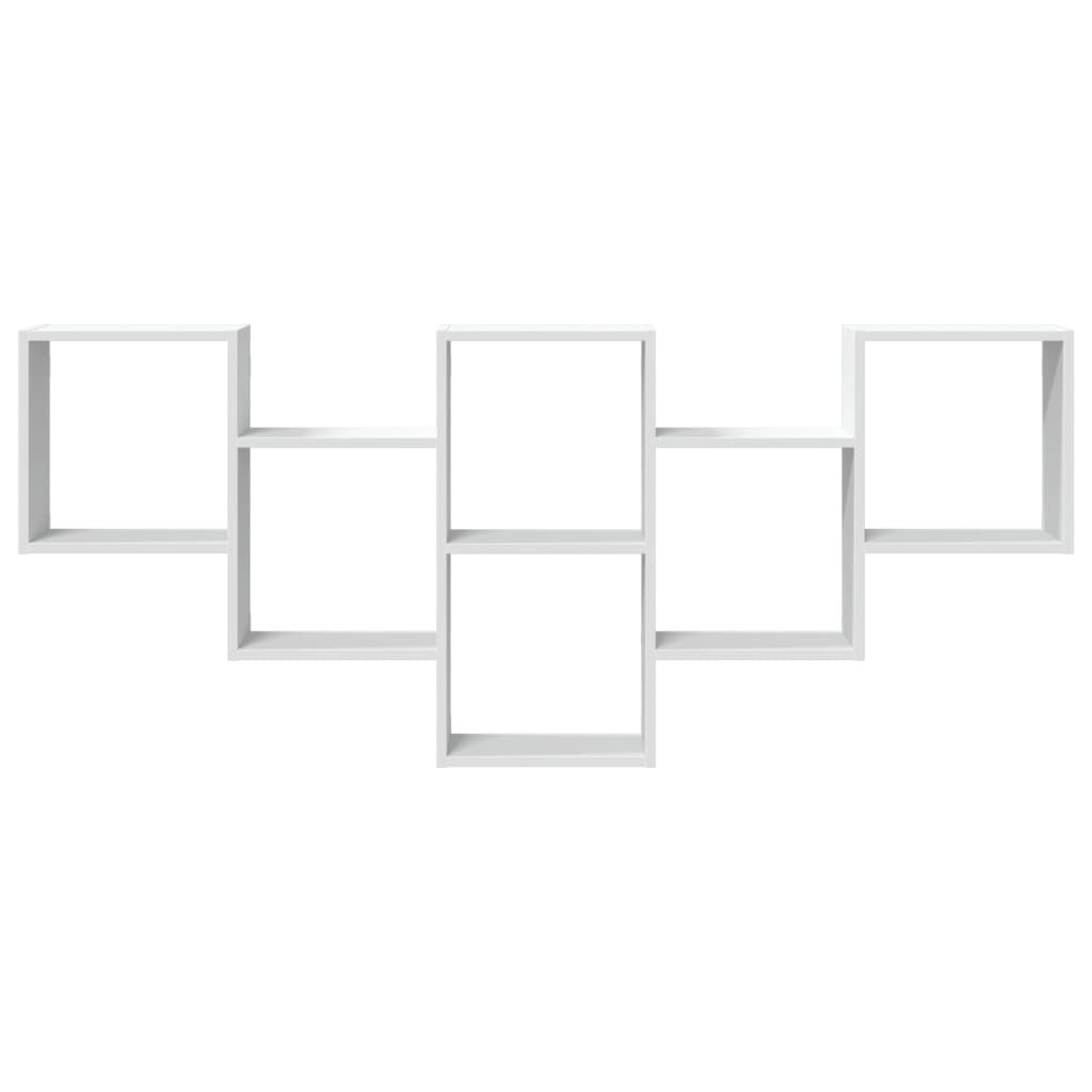 Raft de perete, alb, 159x18x66 cm, lemn prelucrat GartenMobel Dekor