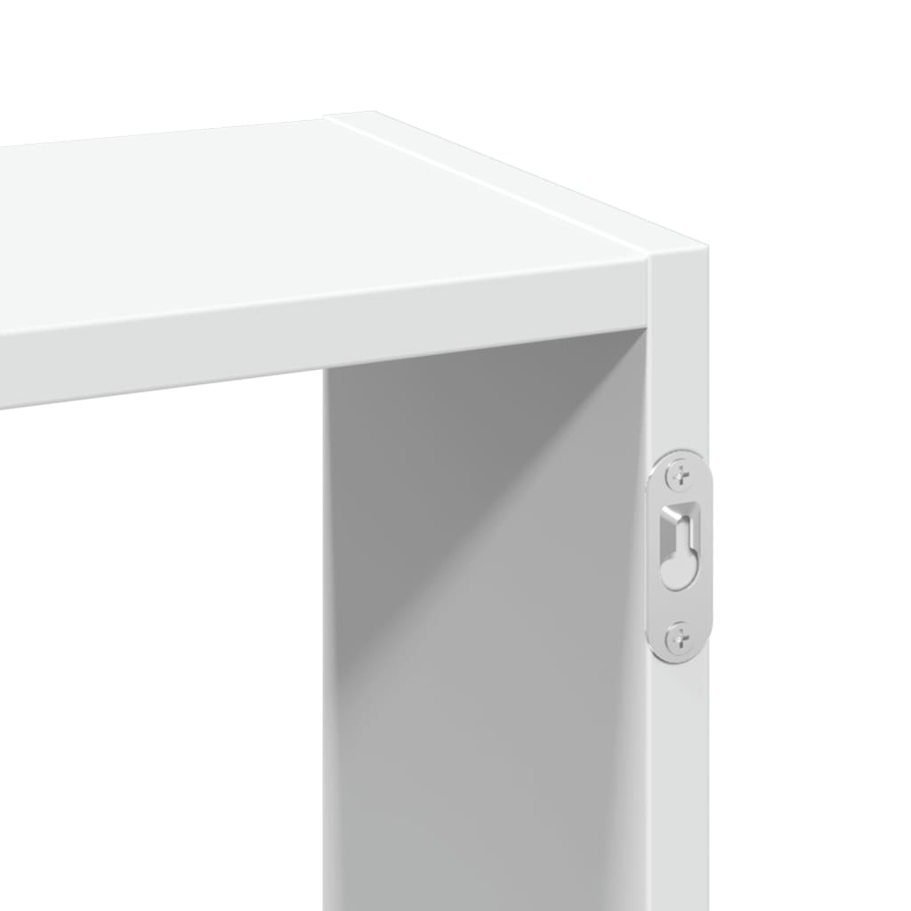 Raft de perete, alb, 159x18x66 cm, lemn prelucrat GartenMobel Dekor