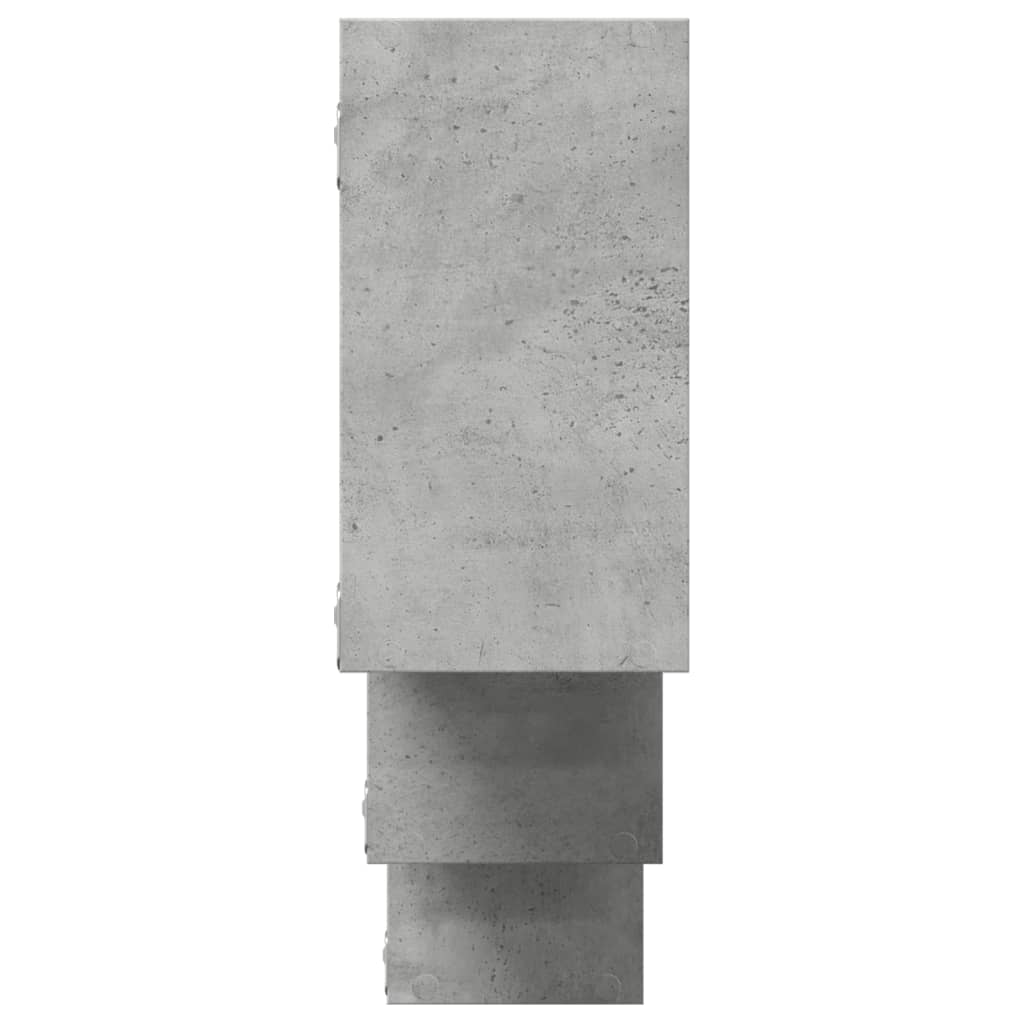 Raft de perete, gri beton, 159x18x66 cm, lemn prelucrat GartenMobel Dekor