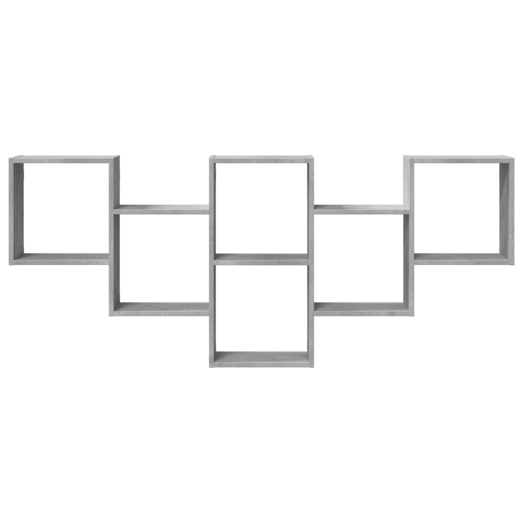 Raft de perete, gri beton, 159x18x66 cm, lemn prelucrat GartenMobel Dekor