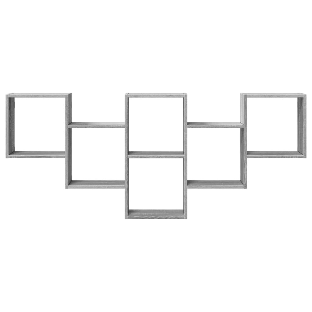 Raft de perete, gri sonoma, 159x18x66 cm, lemn prelucrat GartenMobel Dekor