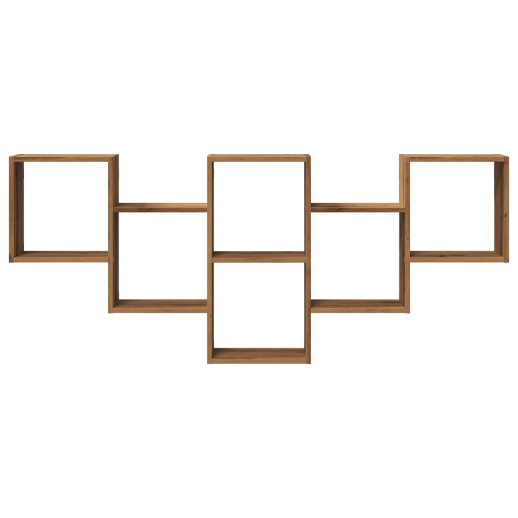 Raft de perete, lemn artizanal, 159x18x66 cm, lemn prelucrat GartenMobel Dekor