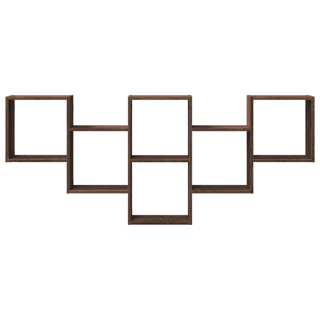 Raft de perete, stejar maro, 159x18x66 cm, lemn compozit GartenMobel Dekor