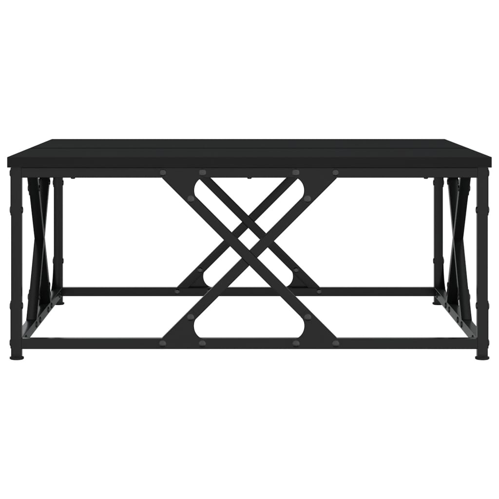 Masă de cafea, negru, 70x70x30 cm, lemn prelucrat GartenMobel Dekor