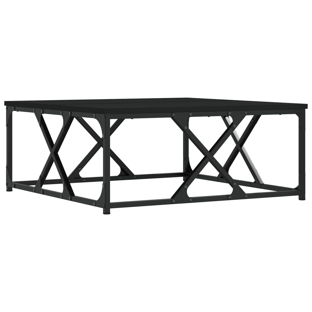 Masă de cafea, negru, 70x70x30 cm, lemn prelucrat GartenMobel Dekor