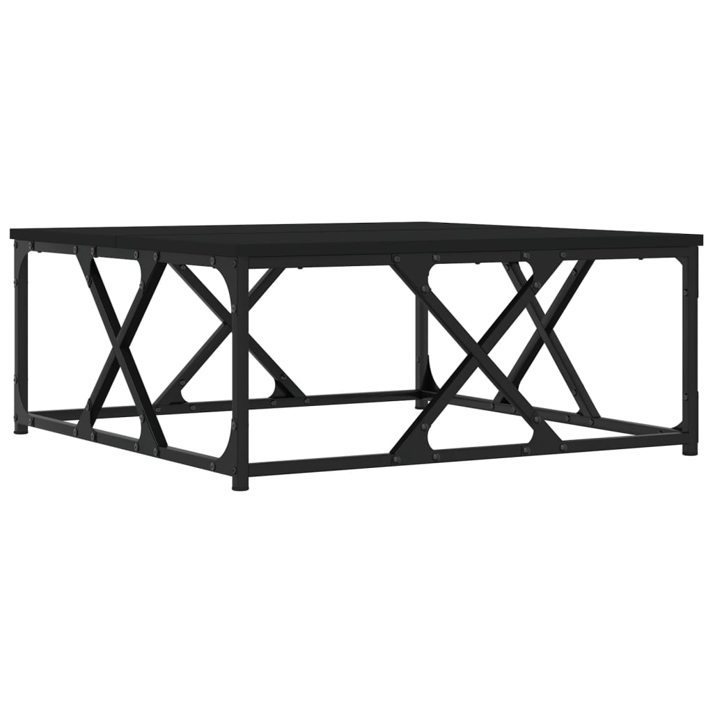 Masă de cafea, negru, 70x70x30 cm, lemn prelucrat GartenMobel Dekor
