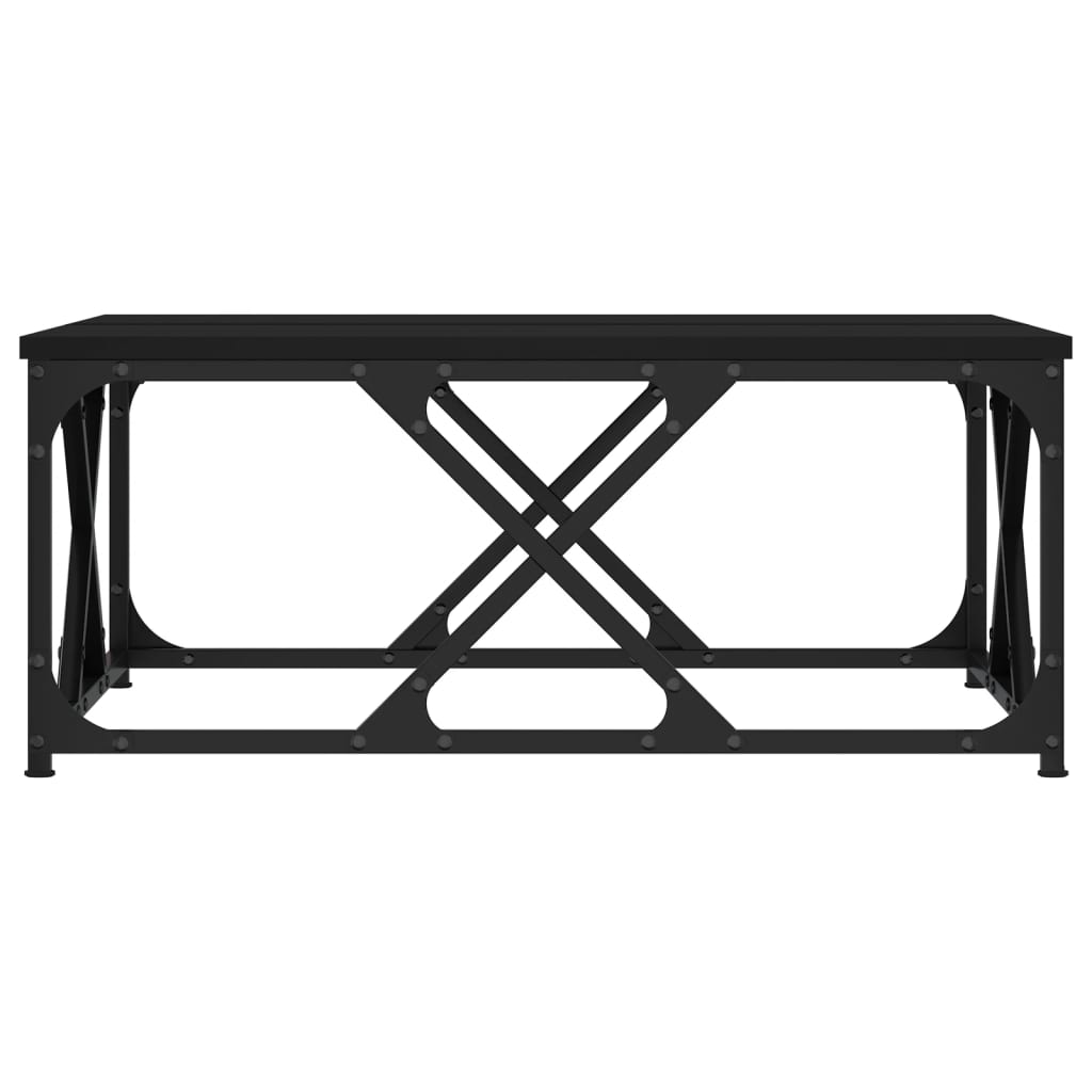 Masă de cafea, negru, 70x70x30 cm, lemn prelucrat GartenMobel Dekor