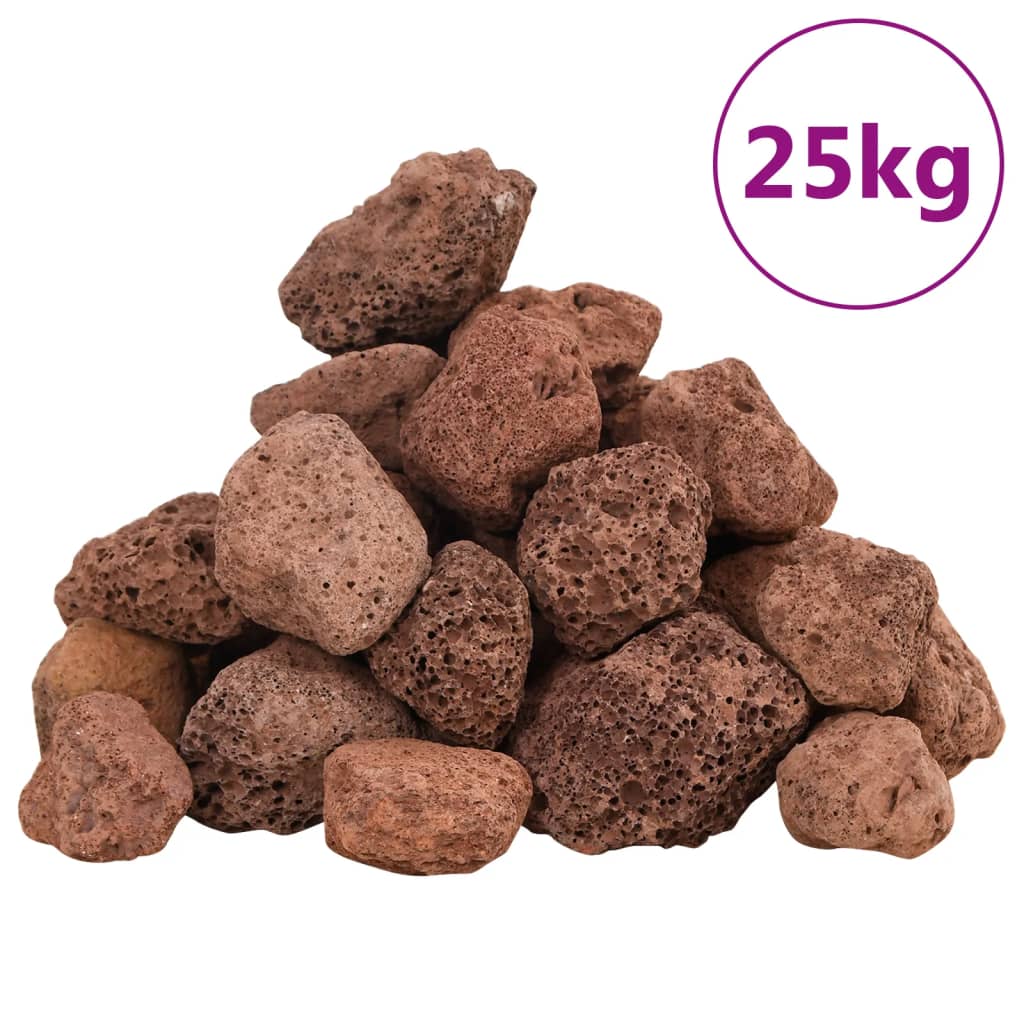 Roci vulcanice, 25 kg, roșu, 3-5 cm GartenMobel Dekor