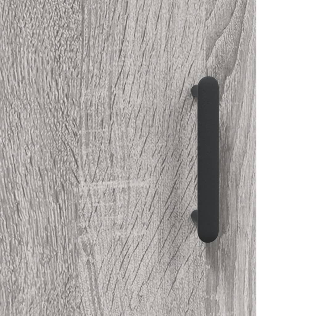 Dulap înalt, gri sonoma, 69,5x34x180 cm, lemn compozit GartenMobel Dekor