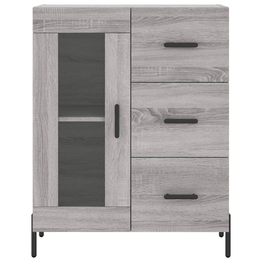 Dulap înalt, gri sonoma, 69,5x34x180 cm, lemn compozit GartenMobel Dekor