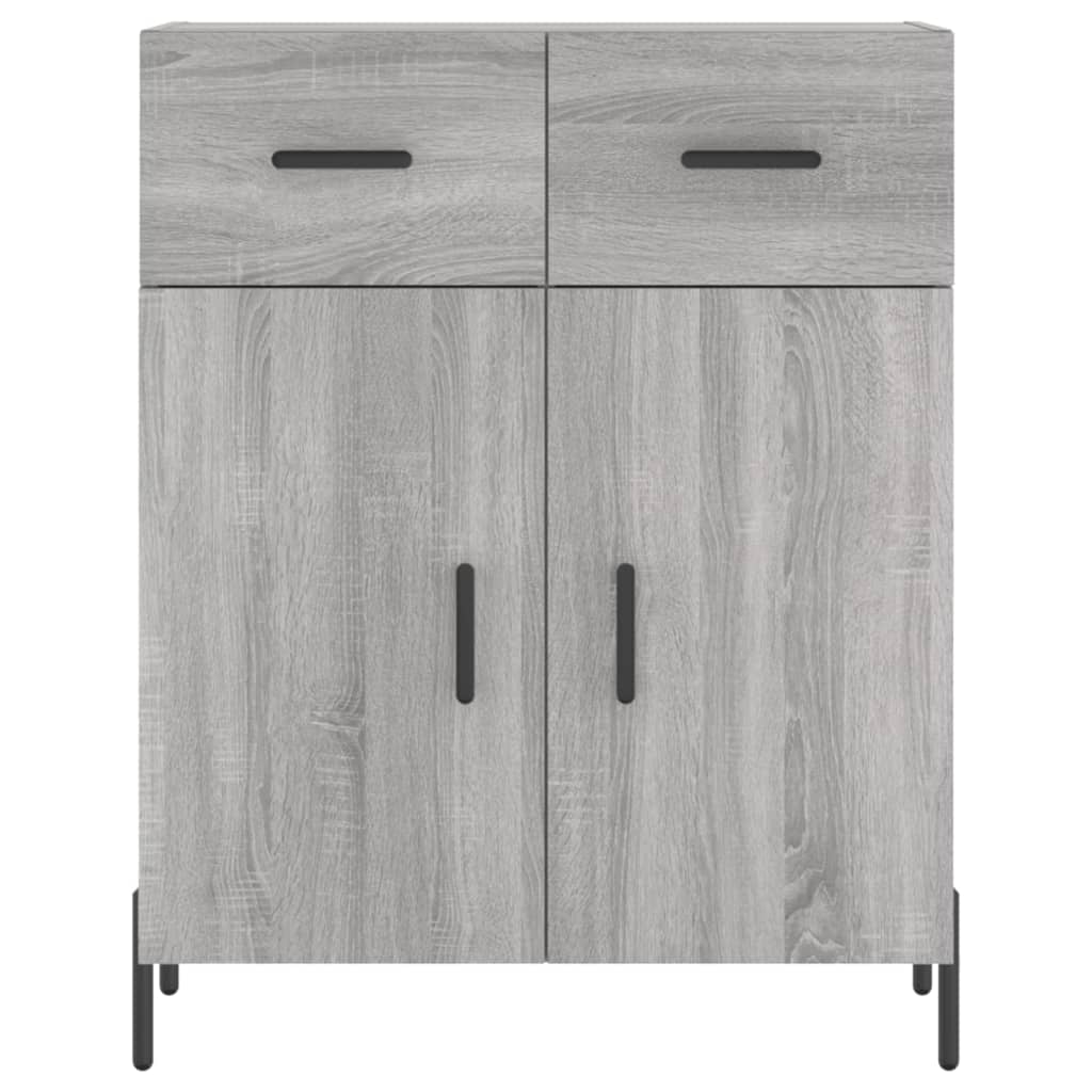 Dulap înalt, gri sonoma, 69,5x34x180 cm, lemn compozit GartenMobel Dekor