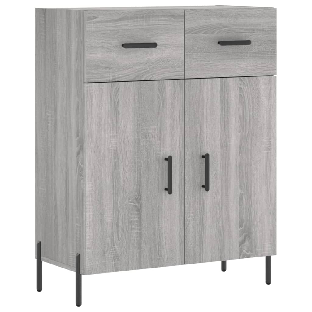 Dulap înalt, gri sonoma, 69,5x34x180 cm, lemn compozit GartenMobel Dekor