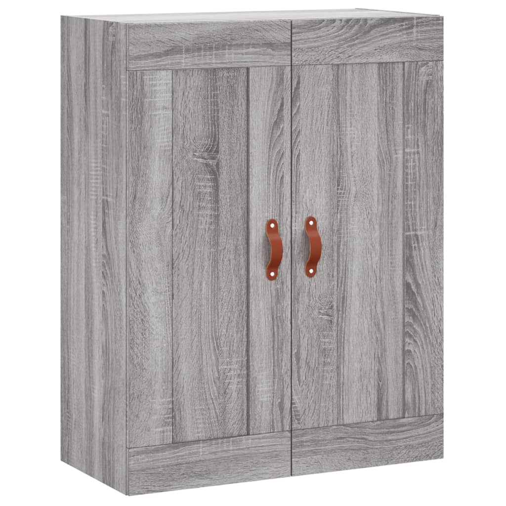Dulap înalt, gri sonoma, 69,5x34x180 cm, lemn compozit GartenMobel Dekor