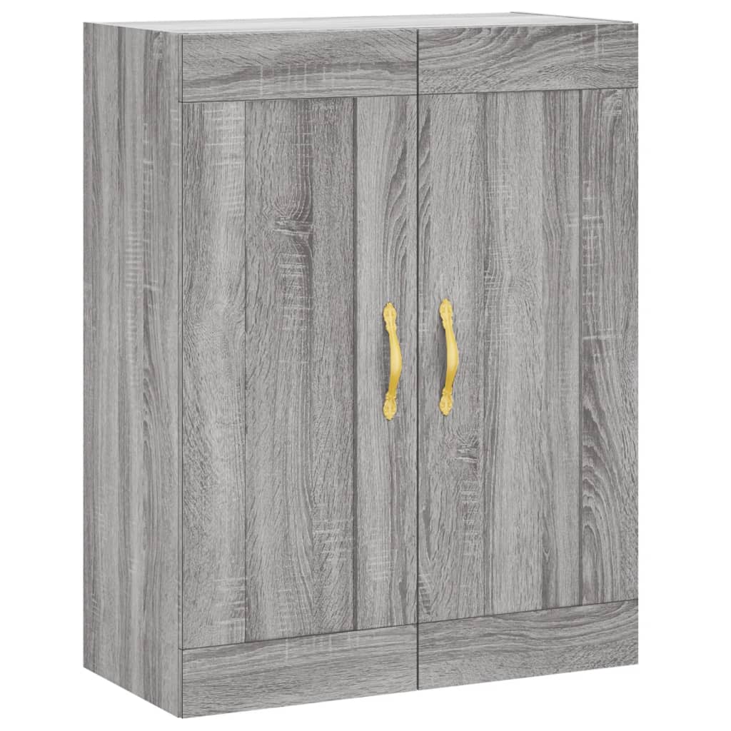 Dulap înalt, gri sonoma, 69,5x34x180 cm, lemn compozit GartenMobel Dekor