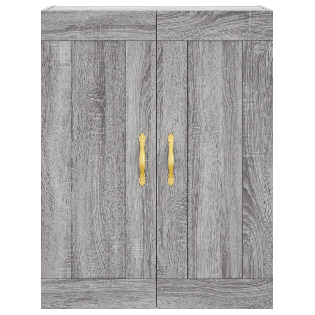 Dulap înalt, gri sonoma, 69,5x34x180 cm, lemn compozit GartenMobel Dekor