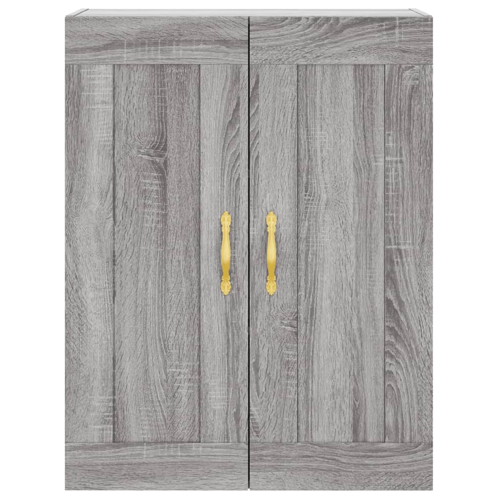 Dulap înalt, gri sonoma, 69,5x34x180 cm, lemn compozit GartenMobel Dekor