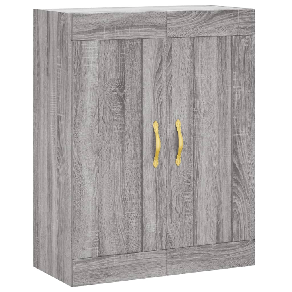 Dulap înalt, gri sonoma, 69,5x34x180 cm, lemn compozit GartenMobel Dekor