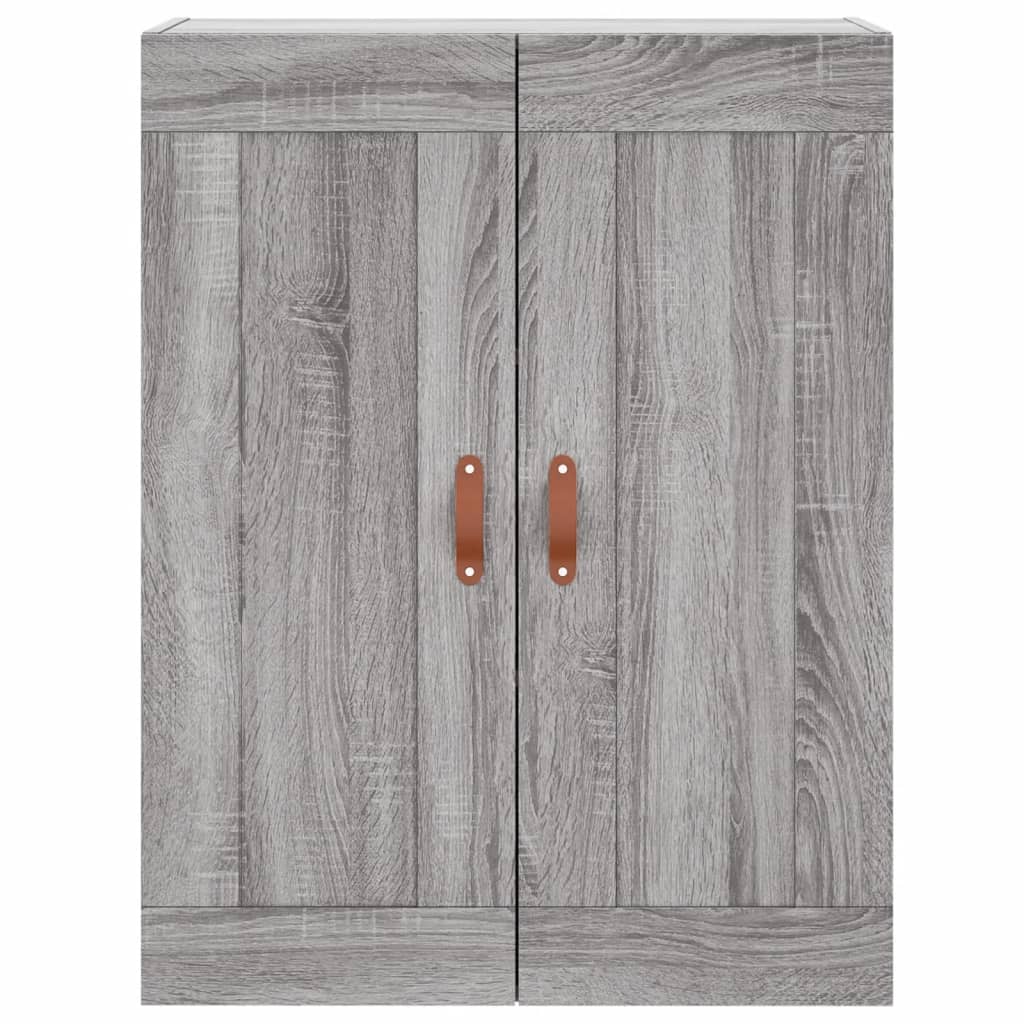 Dulap înalt, gri sonoma, 69,5x34x180 cm, lemn compozit GartenMobel Dekor
