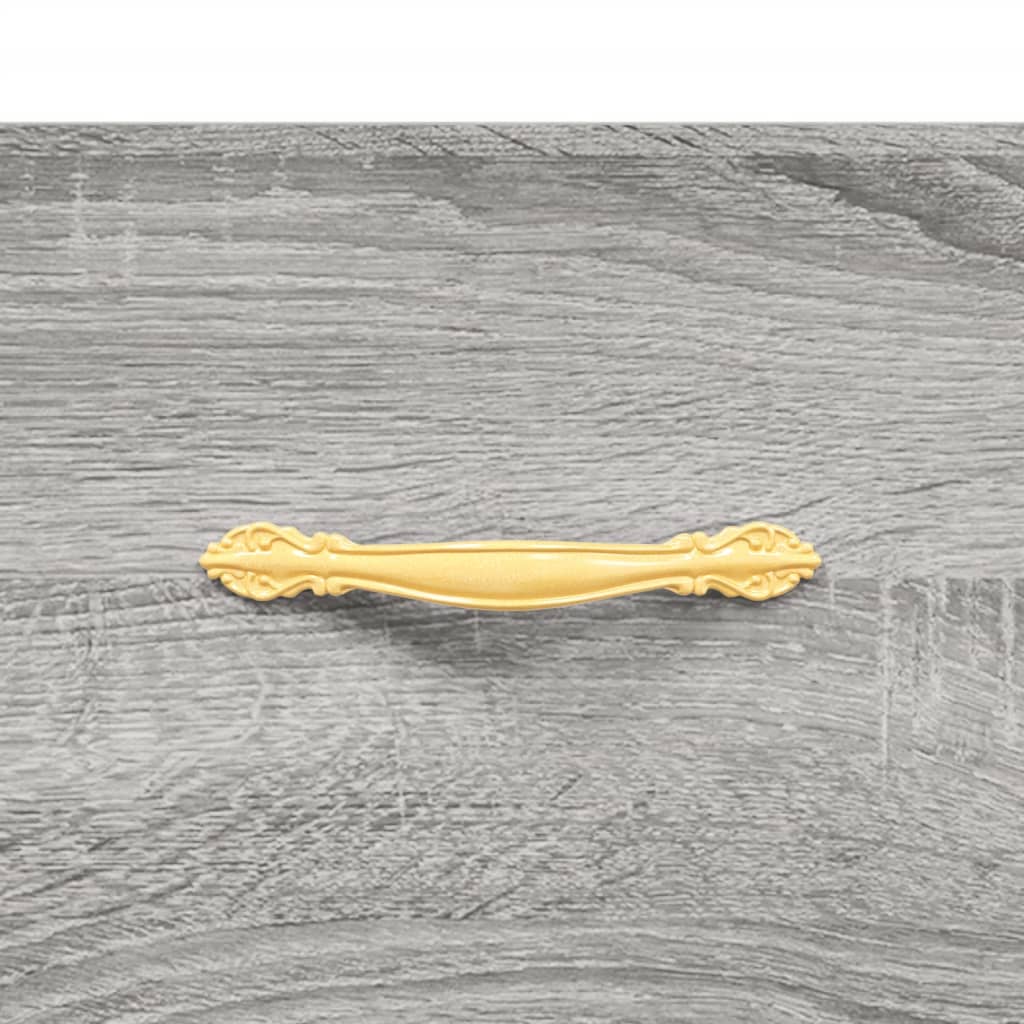 Dulap înalt, gri sonoma, 69,5x34x180 cm, lemn compozit GartenMobel Dekor