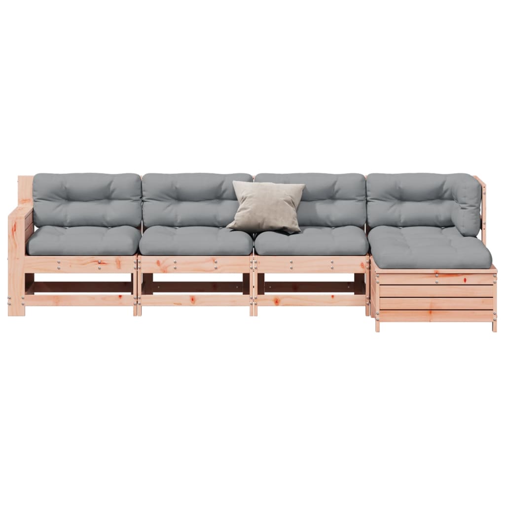 Set mobilier de grădină cu perne, 5 piese, lemn masiv douglas GartenMobel Dekor