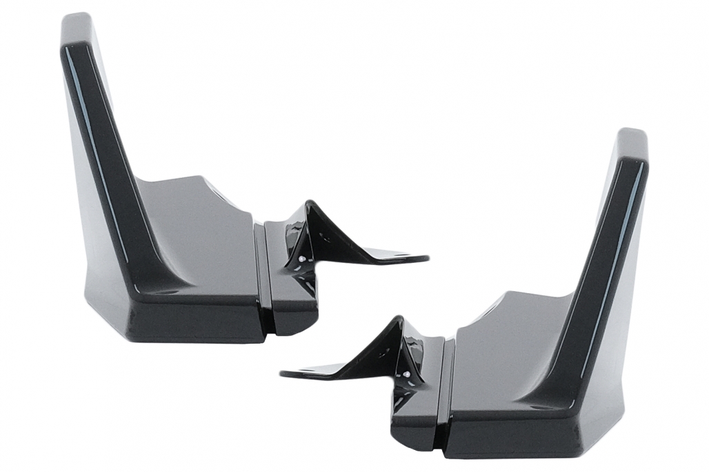 Pachet Exterior Complet de Extensii Tesla Model 3 (2017-2022) Prelungire Bara Fata cu Difuzor de aer si Eleron Negru Lucios Performance AutoTuning