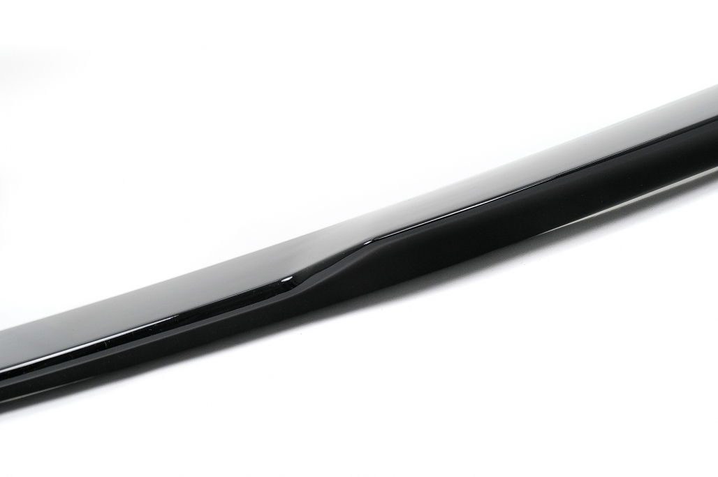 Pachet Exterior Complet de Extensii Tesla Model 3 (2017-2022) Prelungire Bara Fata cu Difuzor de aer si Eleron Negru Lucios Performance AutoTuning