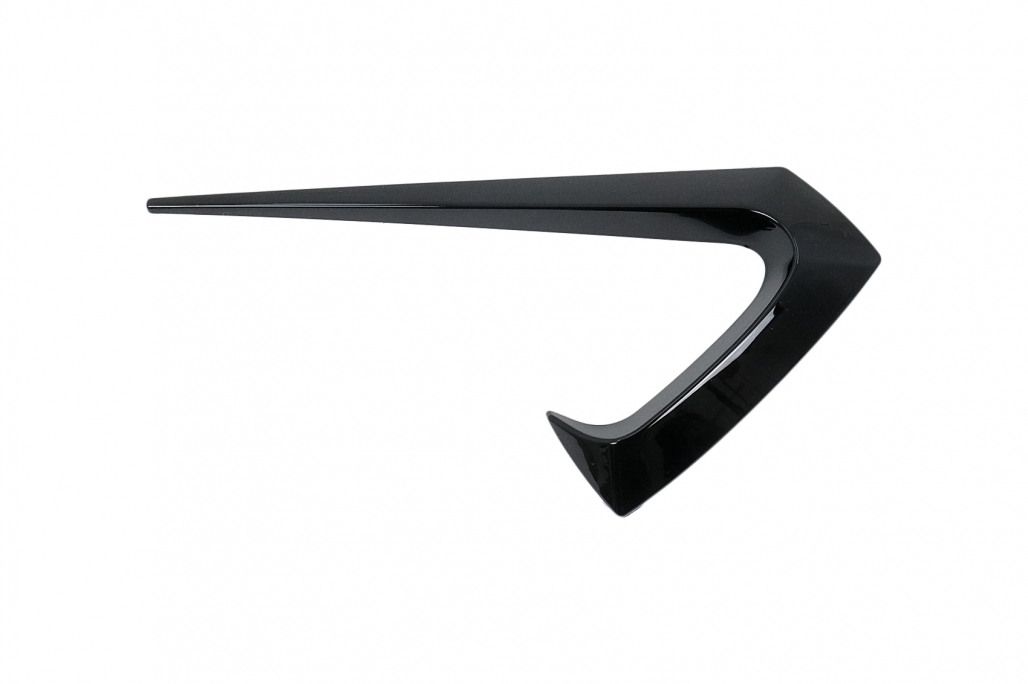 Pachet Exterior Complet de Extensii Tesla Model 3 (2017-2022) Prelungire Bara Fata cu Difuzor de aer si Eleron Negru Lucios Performance AutoTuning