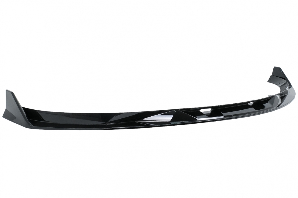 Pachet Exterior Complet de Extensii Tesla Model 3 (2017-2022) Prelungire Bara Fata cu Difuzor de aer si Eleron Negru Lucios Performance AutoTuning