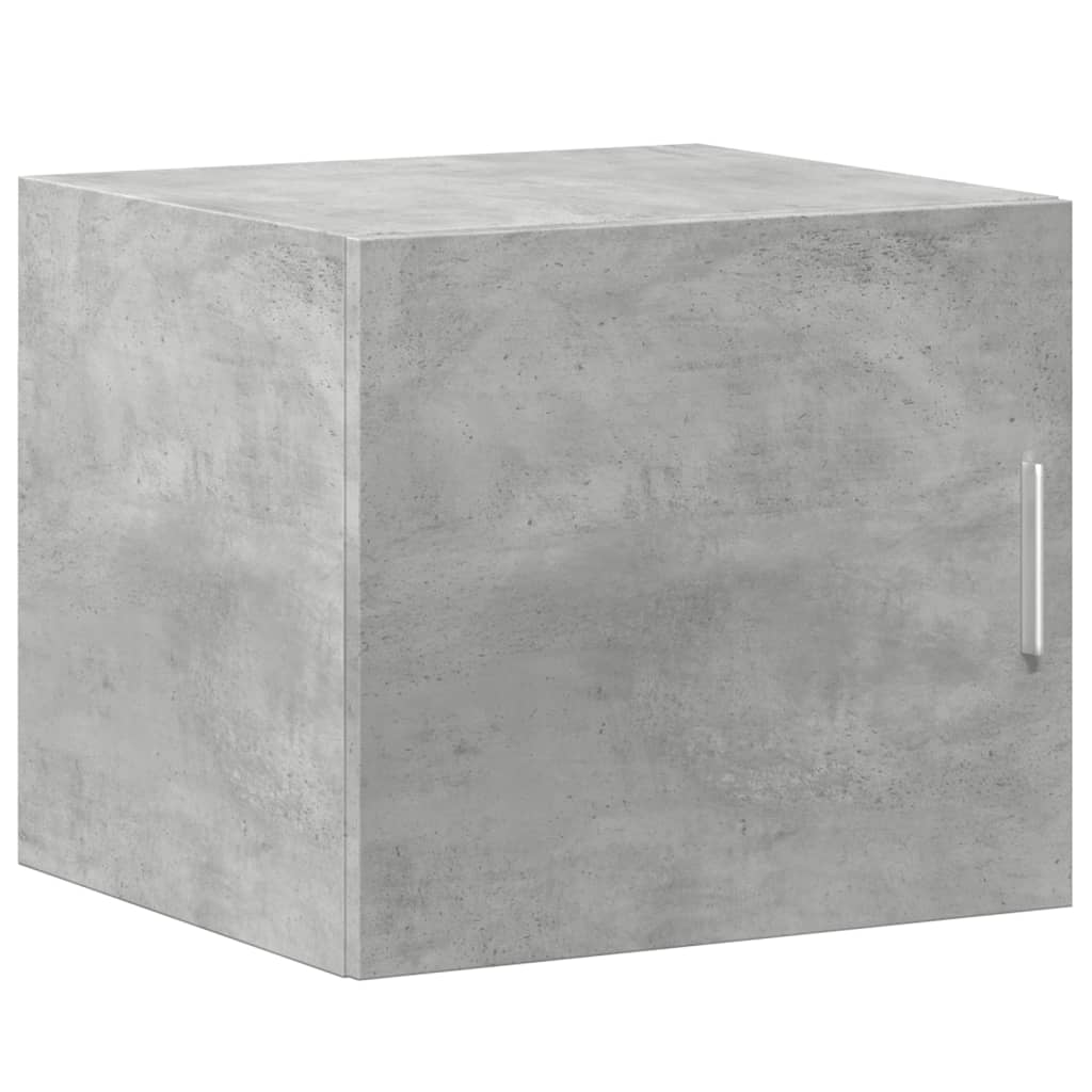Dulap depozitare slim gri beton 45x42,5x225 cm lemn prelucrat GartenMobel Dekor
