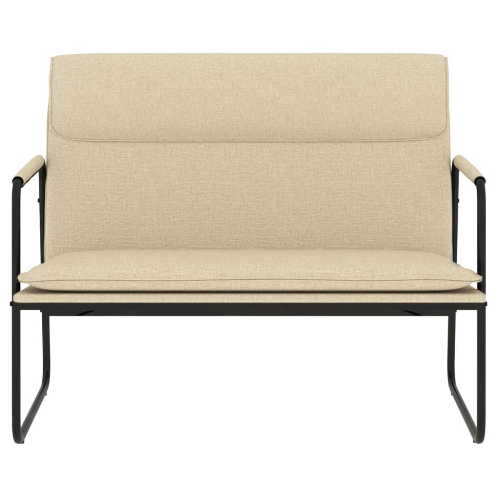 Bancă, crem, 100x64x80 cm, textil GartenMobel Dekor