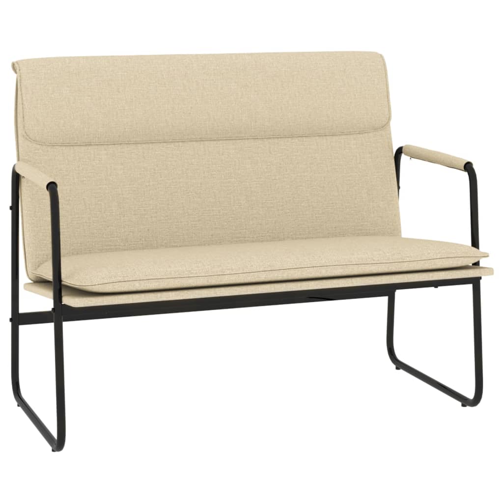 Bancă, crem, 100x64x80 cm, textil GartenMobel Dekor