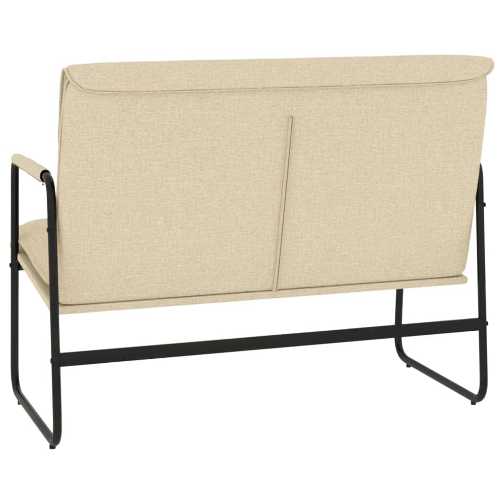 Bancă, crem, 100x64x80 cm, textil GartenMobel Dekor