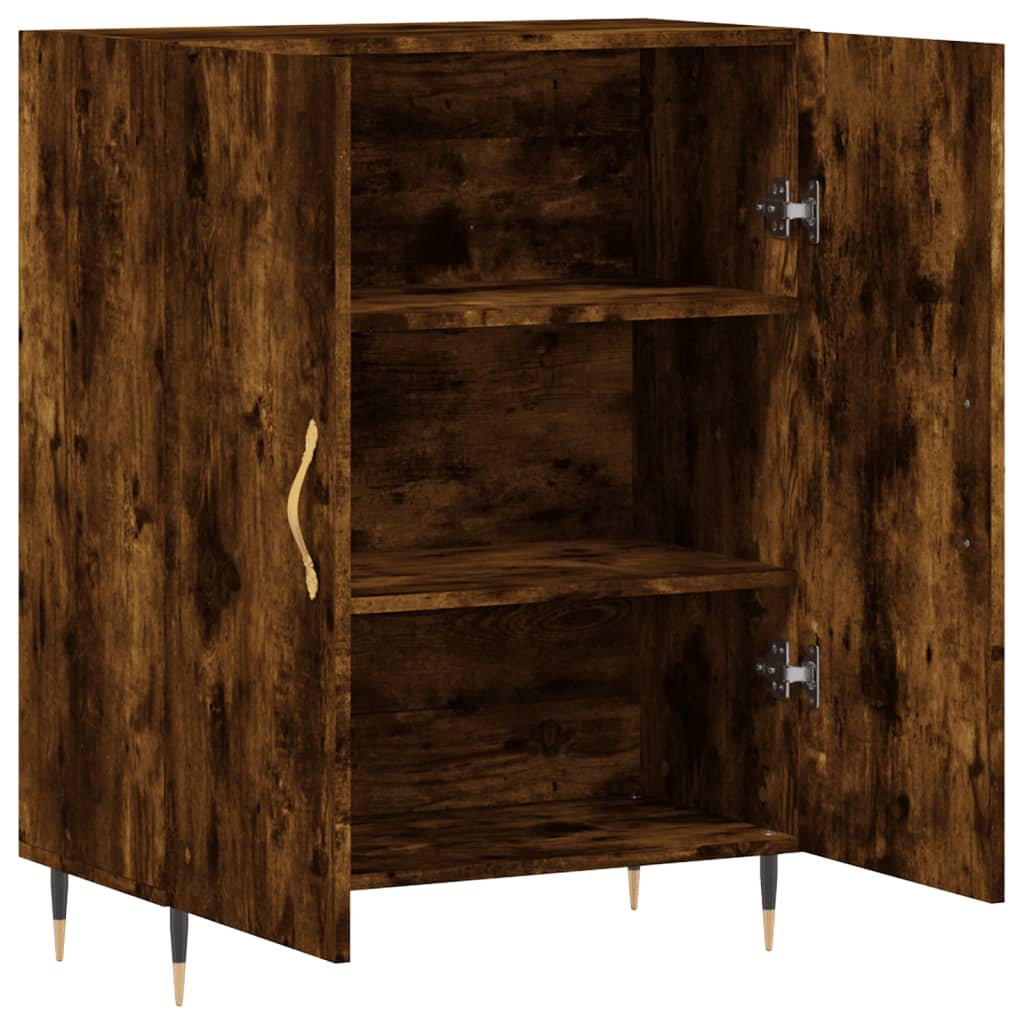 Dulap, stejar fumuriu, 69,5x34x90 cm, lemn compozit GartenMobel Dekor