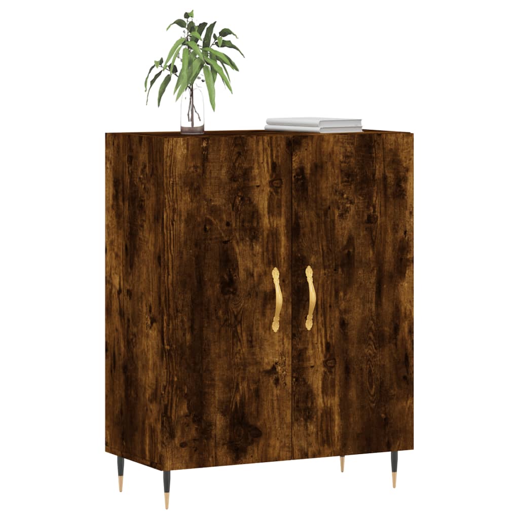 Dulap, stejar fumuriu, 69,5x34x90 cm, lemn compozit GartenMobel Dekor