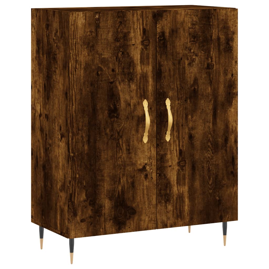 Dulap, stejar fumuriu, 69,5x34x90 cm, lemn compozit GartenMobel Dekor