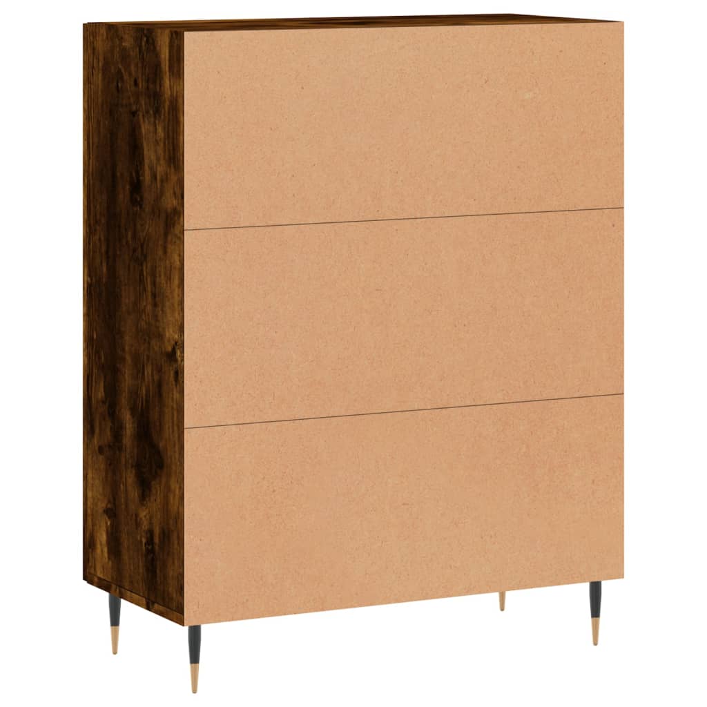 Dulap, stejar fumuriu, 69,5x34x90 cm, lemn compozit GartenMobel Dekor