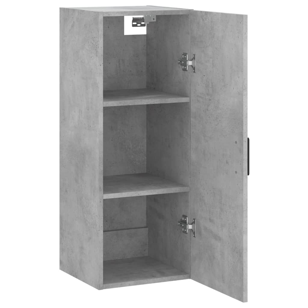 Dulap montat pe perete, gri beton, 34,5x34x90 cm GartenMobel Dekor