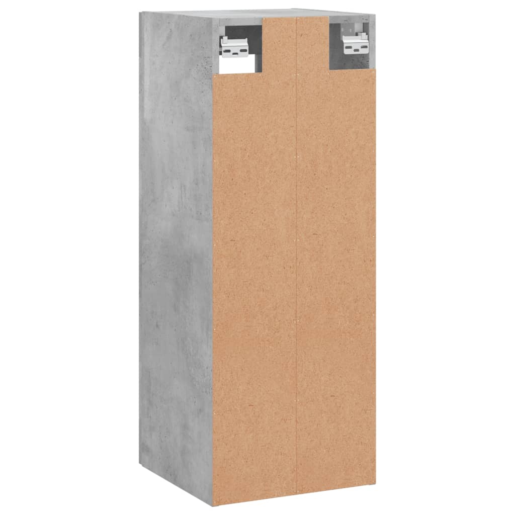 Dulap montat pe perete, gri beton, 34,5x34x90 cm GartenMobel Dekor