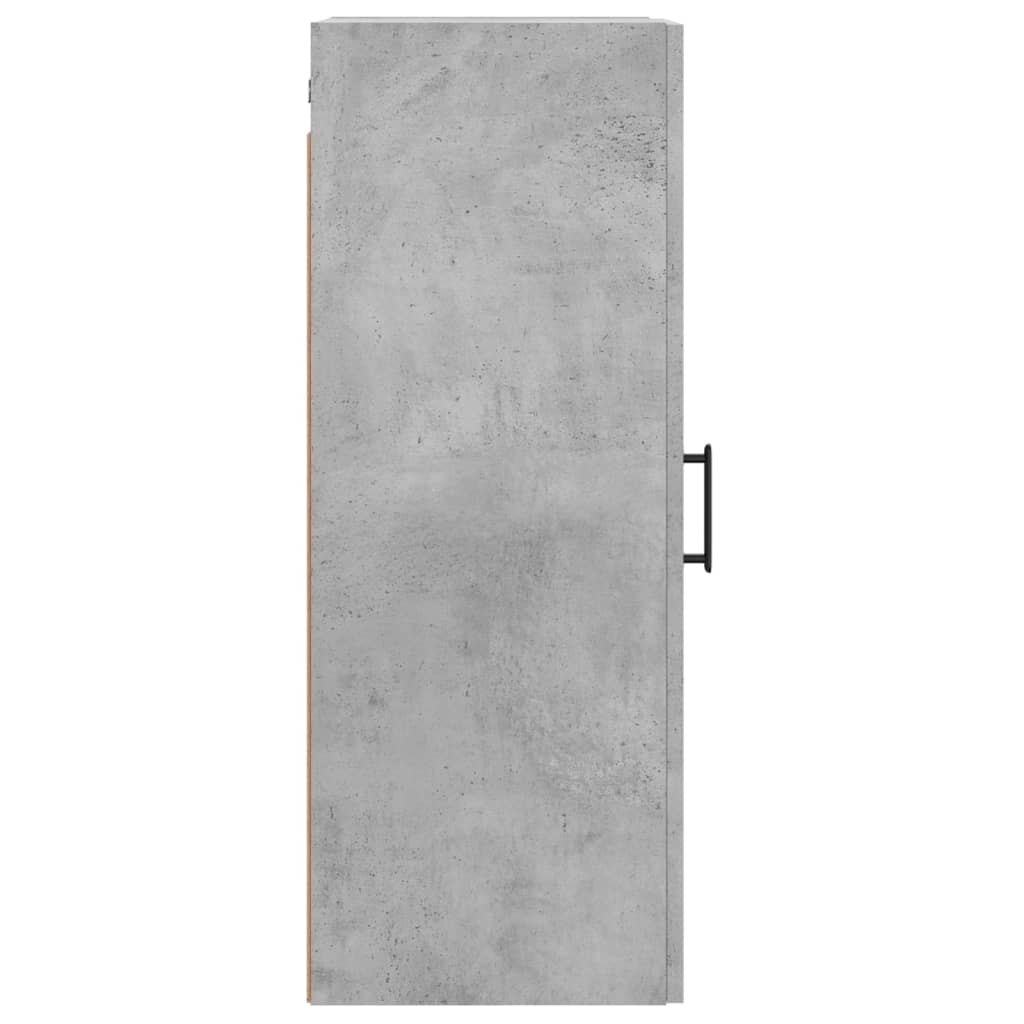 Dulap montat pe perete, gri beton, 34,5x34x90 cm GartenMobel Dekor